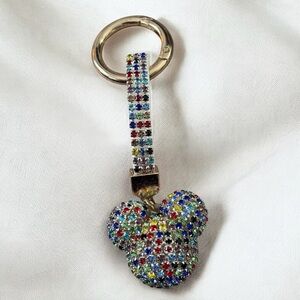 Rhinestone Mouse colorful Keychain new